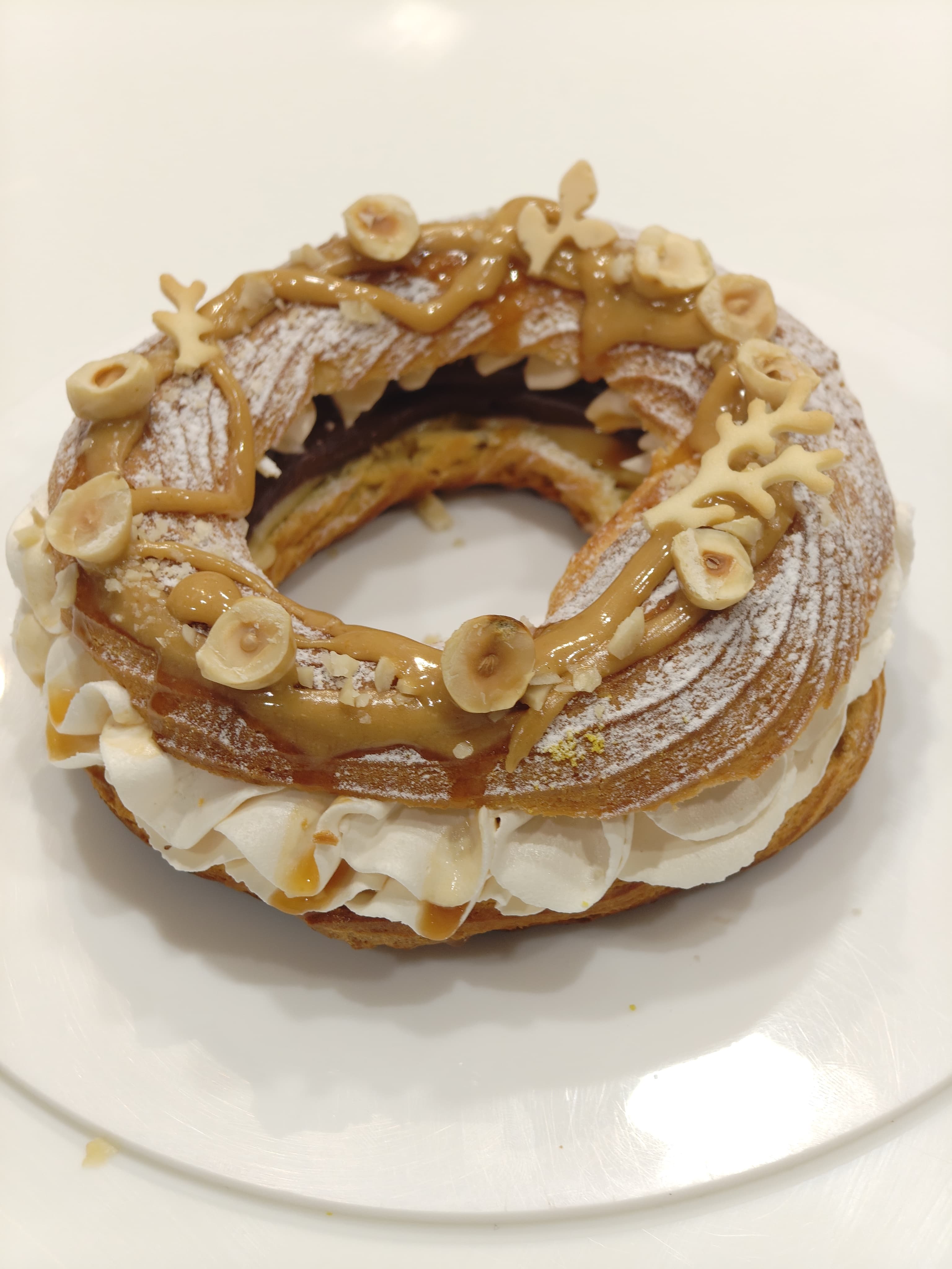 Hazelnut Paris Brest dessert